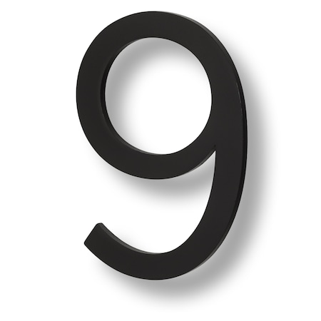 Sure-Loc Hardware Sure-Loc Hardware Floating House Number, 6, No. 9, Flat Black HNF6-9 FBL